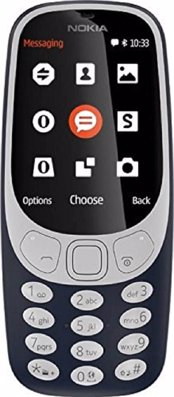 Nokia 3310 2017 Dual SIM (16MB) Kinito me Koumpia (Anglika) Blue