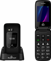Powertech Sentry Dual II Single SIM Kinito me Megla Koumpia Mavro