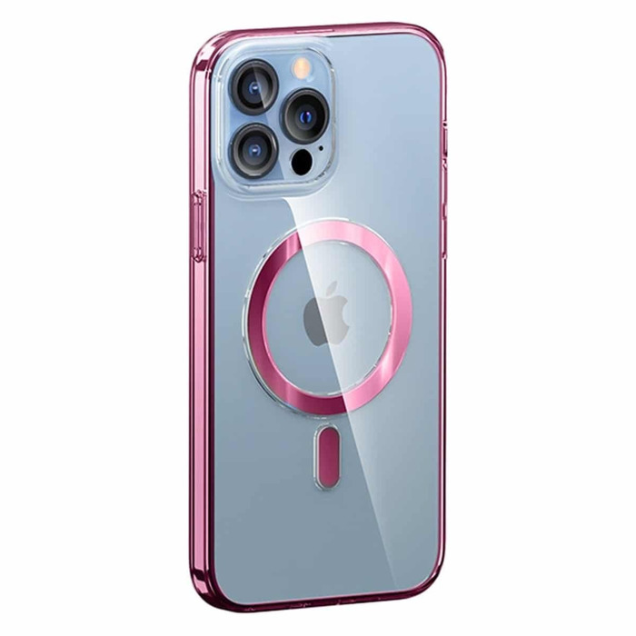  MagSafe Back Cover Silikonis Iphone 13 pro Red 