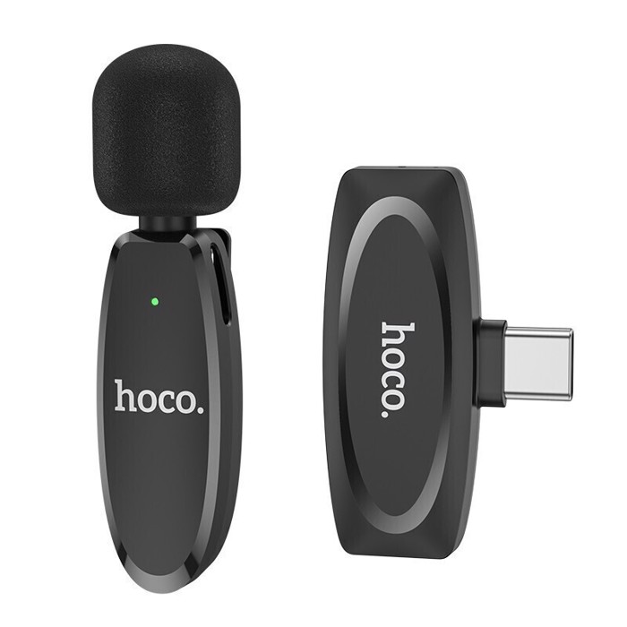 Hoco L15 Asurmato Puknotiko Mikrofono Petou, Clip On ga Fonitika Type C
