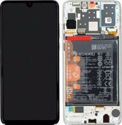 Othoni me Mixanismo Afis kai Plaisio ga Huawei P30 Lite (Lefko) 