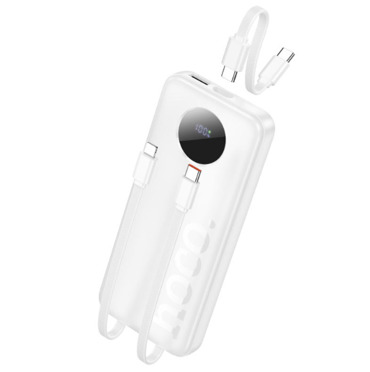 Hoco J132 Power Bank 10000mAh με Θύρα USB-A και Θύρα USB-C Λευκό