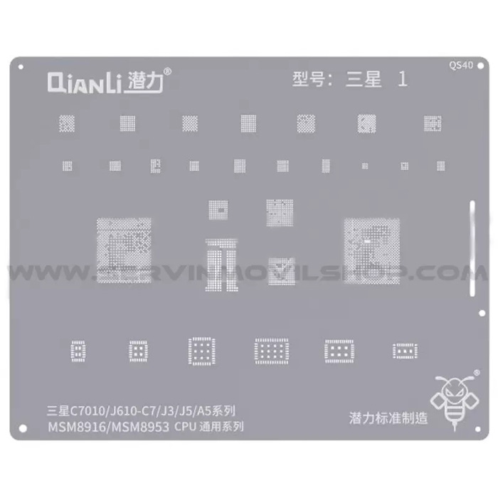 Stenclis Qianli for Samsung J610 - C7 / j3 / j5 / A5