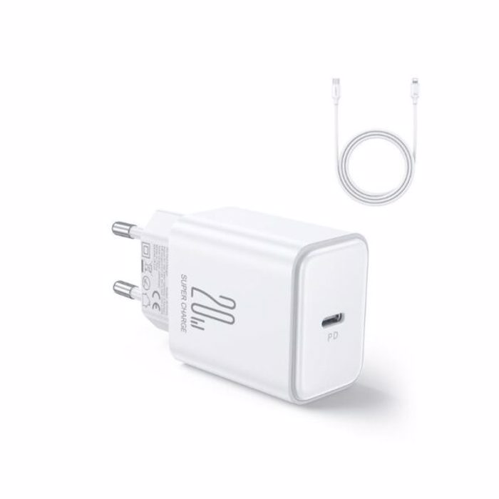 JOYROOM Fast Charger Kit 20W QC3.0 +1m Fast Charging Data Cable 