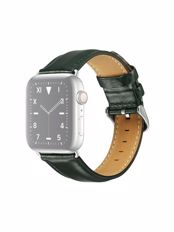 Leather Strap Louraki Dermatinis Mavro (Apple Watch 42/44/45mm)