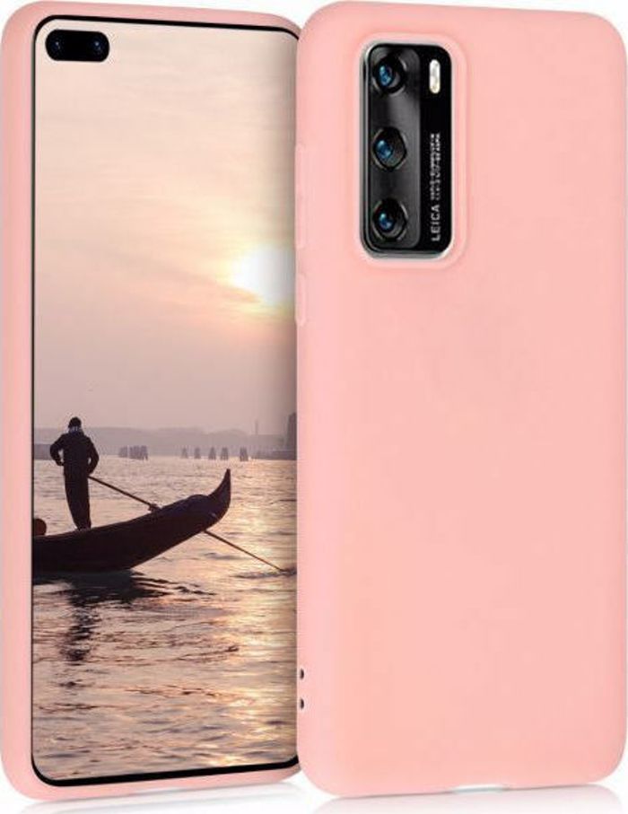 Silicone soft feeling Back Cover ga Huawei P40 Pro Roz