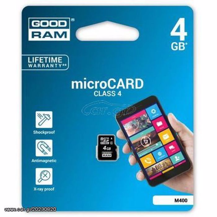 GoodRam Micro SD 4GB Class 10 (M400)