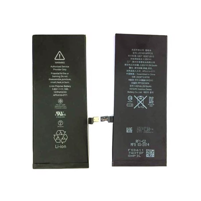 OEM Battery Pack for Apple Iphone 6 Li-Polymer 1810mAh compatible with APN: 616-0809 / 616-0804
