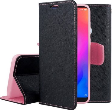 Wallet Δερματίνης Μαύρο-Ροζ (Xiaomi Mi A2 Lite) OEM