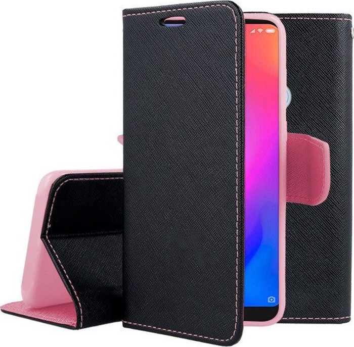 Wallet Dermatinis Mavro-Roz (Xiaomi Mi A2 Lite) OEM