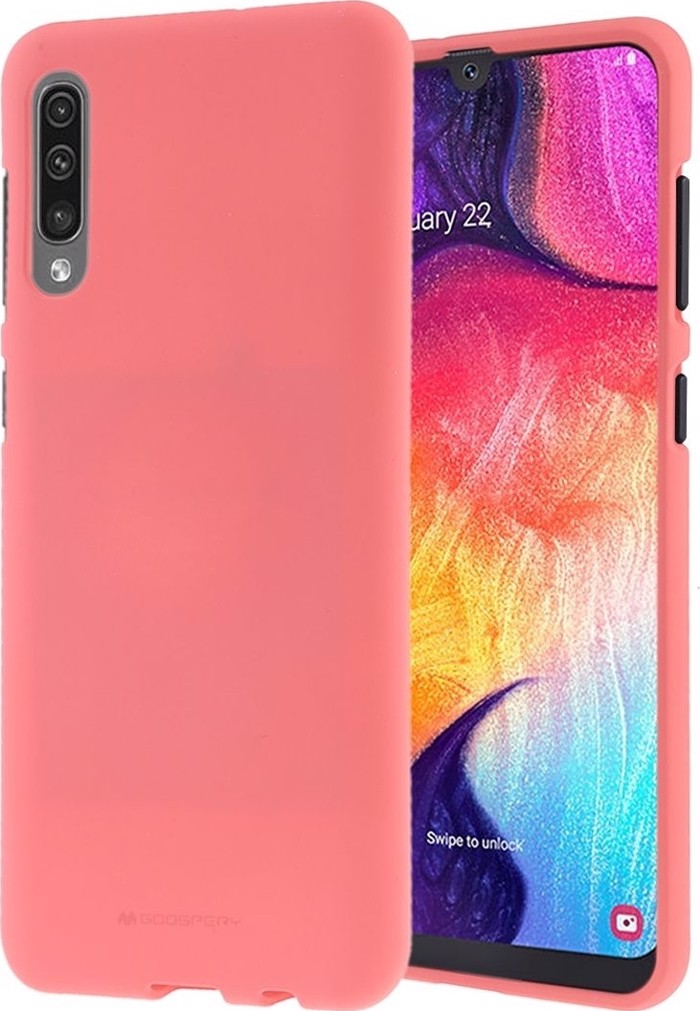 Mercury Soft Feeling Back Cover Silikonis Roz (Galaxy A50)