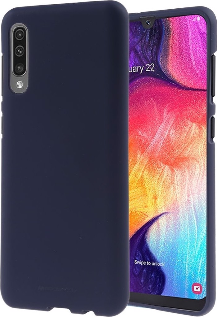 Mercury Soft Feeling Back Cover Silikonis Navy Ble (Galaxy A50)