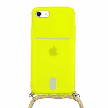 Strap fluo case με κορδονι για iphone 11 κιτρινo