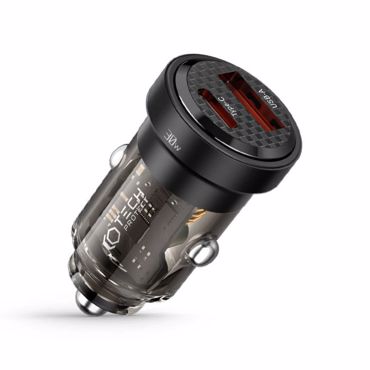 Protect tech  Φορτιστής Αυτοκινήτου 45W Μαυρο  1x Type-C 1x Usb-A