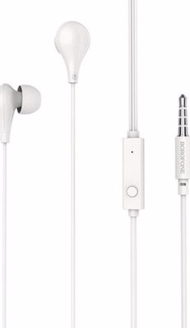 Borofone BM24 Milo In-ear Handsfree με Βύσμα 3.5mm Λευκό