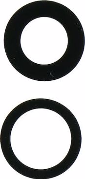 Tzamaki Episkevis Kameras  Back Camera Lens for iPhone 12/12 Mini Black 2pcs in one set
