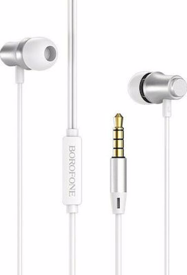 Borofone BM29 Gratified In-ear Handsfree με Βύσμα 3.5mm Λευκό