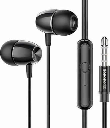 Borofone BM57 Platinum In-ear Handsfree με Βύσμα 3.5mm Μαύρο