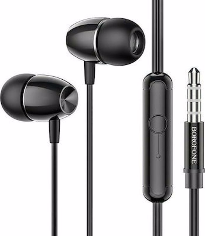 Borofone BM57 Platinum In-ear Handsfree me Busma 3.5mm Mavro