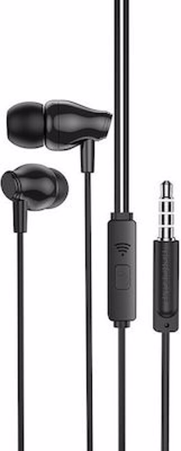 Borofone BM61 In-ear Handsfree με Βύσμα 3.5mm Μαύρο