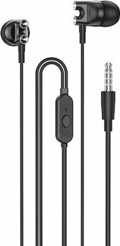 Borofone BM72 In-ear Handsfree me Busma 3.5mm Mavro