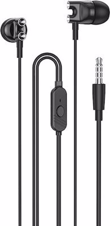 Borofone BM72 In-ear Handsfree με Βύσμα 3.5mm Μαύρο