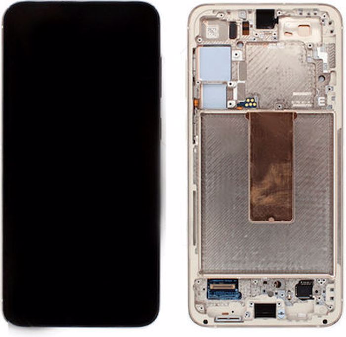 Othoni Soft Oled me Mixanismo Afis kai Plaisio ga Galaxy S23+ (silver) 