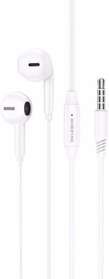 Borofone Bm71 In-ear Handsfree Ακουστικά με Βύσμα 3.5mm Λευκό