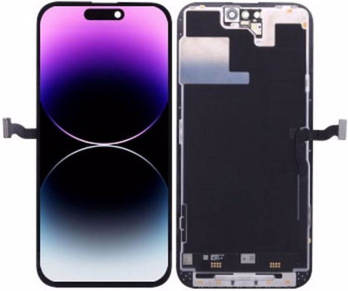 GX HARD OLED Othoni me Mixanismo Afis ga iPhone 15 (Mavro)