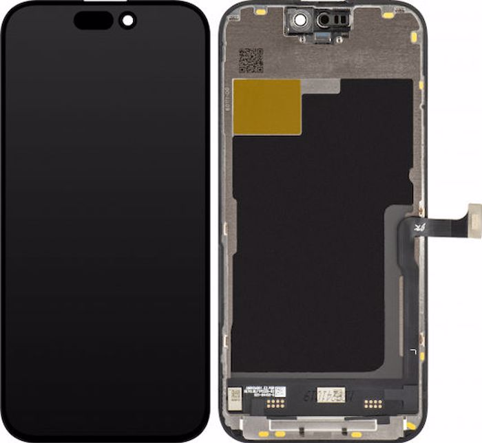 JK HARD OLED Othoni me Mixanismo Afis ga iPhone 15 Pro (Mavro)