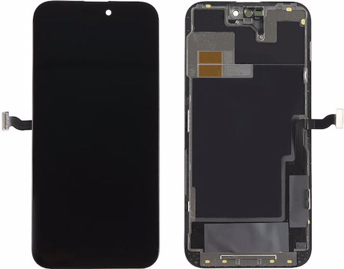 Othoni incell me Mixanismo Afis ga iPhone 14 Pro Max (Mavro)